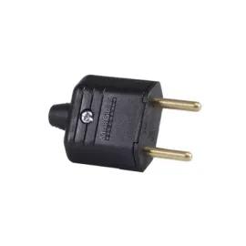 PLUG DE LUZ MACHO 2 PINOS PRETO 10 A MARGIRIUS PLD1-2 11986