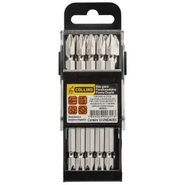 JOGO DE PONTEIRAS BITS10 PEAS PHILIPS PH2 PONTA DUPLA LONGA COLLINS  957615