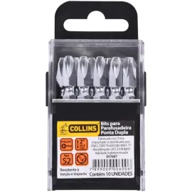 JOGO DE PONTEIRAS BITS 10 PEAS PHILIPS PH3 PONTA DUPLA  COLLINS 957607