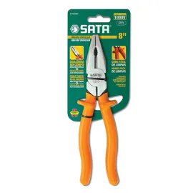 ALICATE UNIVERSAL ELETRECISTA SATA 8 LARANJA ST70022