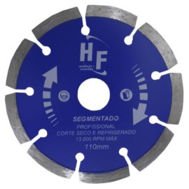 DISCO DE CORTE SEGMENTADO SECO PROFISSIONAL 41/2 110MM HF 370115