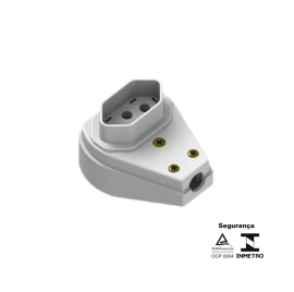 PLUG DE LUZ FEMEA 3 P BRANCO / CINZA  20 A ILUME 1449 / 1451