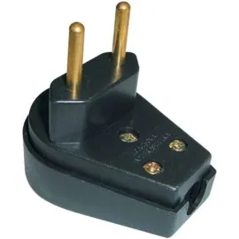 PLUG DE LUZ MACHO 2 PINO PRETO 90` 20 A GIGANTE ILUME 1415