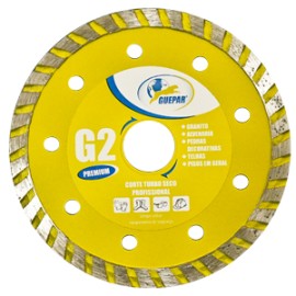 DISCO DE CORTE DIAMANTADO PREMIUM TURBO SECO ECONOMICO G2 2 110MM 4.3/8 GUEPAR