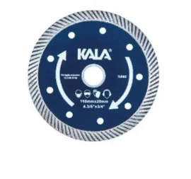 DISCO DE CORTE DIAMANTADO TURBO 110 X 20 MM AZUL KALA 139297