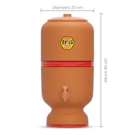 FILTRO DE BARRO 4 LITROS 1 VELA SAO JOAO PREMIUM