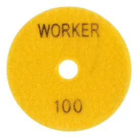 DISCO DE LIXA DIAMANTADO VELCRO GRAO 100 AMARELO