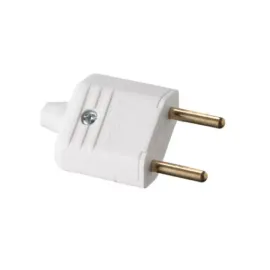 PLUG DE LUZ MACHO 2 PINOS BRANCO 10 A MARGIRIUS PLD1-2 11983