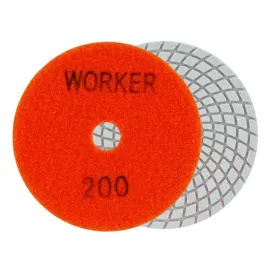 DISCO DE LIXA DIAMANTADO VELCRO GRAO 200 LARANJA