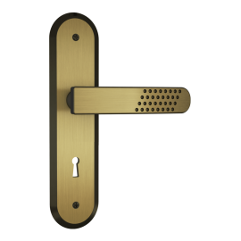 FECHADURA STAM PORTA EXTERNA 1801 / 21  OXIDADO GORJE  NUMERO 6 35086