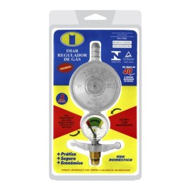 REGULADOR DE GAS COM MANOMETRO PEQUENO ABS  IMAR 0525130 0728/06SS