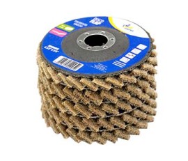 DISCO FLAP 4.1/2  X 7/8 PARA POLIMENTO GROSSO MARROM  GUEPAR