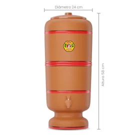 FILTRO DE BARRO 6 LITROS 1 VELA SAO JOAO TRADICIONAL