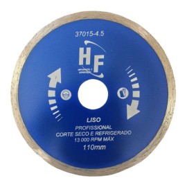 DISCO DE CORTE DIAMANTADO LISO PROFISSIONAL 41/2 110MM  HF 370114