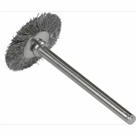 ESCOVA DE AO CIRCULAR AO INOX COM HASTE TAMANHO 20 MM 1/8 3.2 MM WORKER 226458