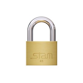 CADEADO 45 MM  LATONADO STAM