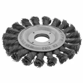 ESCOVA DE AO CARBONO CIRCULAR TRANADO TAMANHO 4.1/2 X 114 MM WORKER 936227 