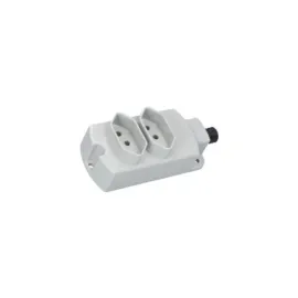 TOMADA EM BARRA 2 TOMADA 3 P 10 A CINZA TMU2-310  MARGIRIUS 10721