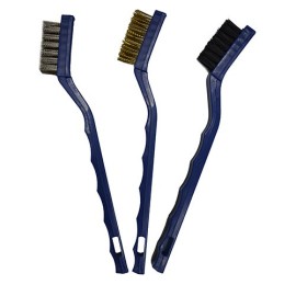 JOGO ESCOVA DE AO CABO PLASTICO  3 PEAS  HF