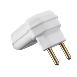 PLUG DE LUZ MACHO 2 PINOS BRANCO 90` GRANDE 20 A MARGIRIUS 16593