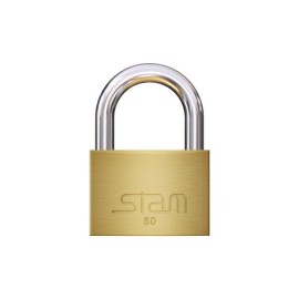 CADEADO 50 MM  LATONADO STAM