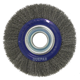 ESCOVA DE AO CIRCULAR CARBONO 4 X 1 FIO 0.3 MM FURO 32MM /1.1/4 GUEPAR 861-45480