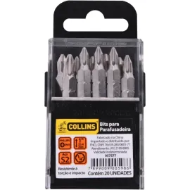 JOGO DE PONTEIRAS BITS  20 PEAS PHILIPS PH1 COLLINS   957577