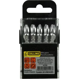 JOGO DE PONTEIRAS BITS 20 PEAS PHILIPS PH2 COLLINS 957585